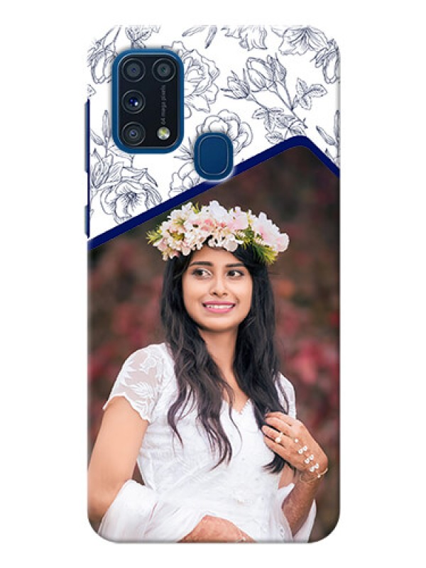 Custom Galaxy M31 Prime Edition Phone Cases: Premium Floral Design