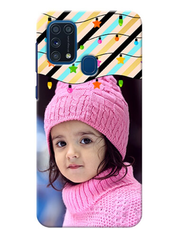 Custom Galaxy M31 Prime Edition Personalized Mobile Covers: Lights Hanging Design
