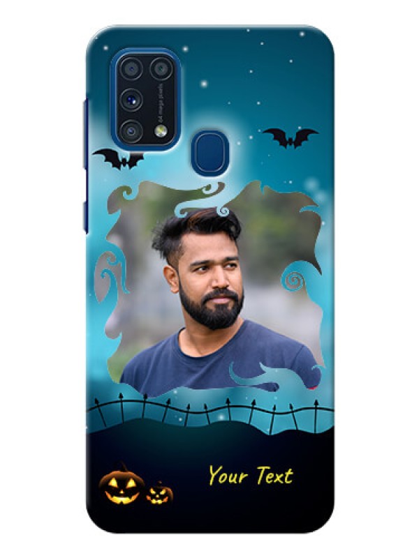Custom Galaxy M31 Prime Edition Personalised Phone Cases: Halloween frame design