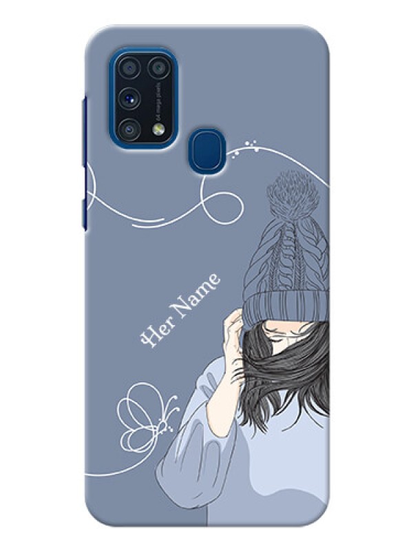Custom Galaxy M31 Prime Edition Custom Mobile Case with Girl in winter outfit Design