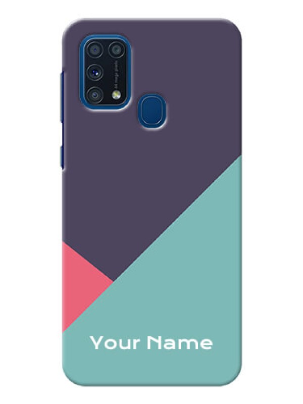 Custom Galaxy M31 Prime Edition Custom Phone Cases: Tri  Color abstract Design