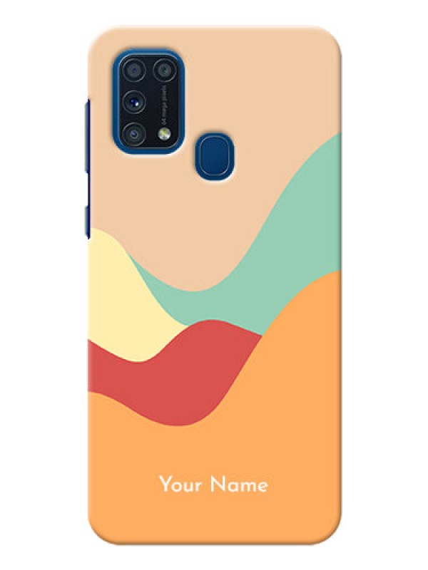 Custom Galaxy M31 Prime Edition Custom Mobile Case with Ocean Waves Multi-colour Design