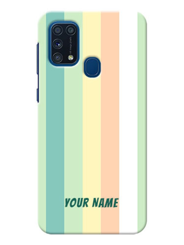 Custom Galaxy M31 Prime Edition Back Covers: Multi-colour Stripes Design