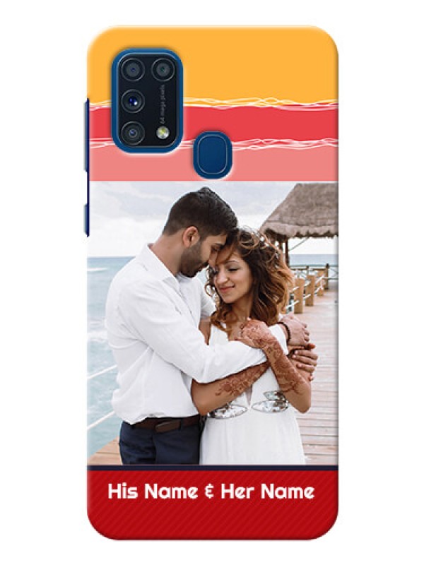 Custom Galaxy M31 custom mobile phone covers: Colorful Case Design