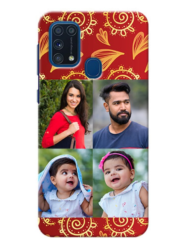 Custom Galaxy M31 Mobile Phone Cases: 4 Image Traditional Design