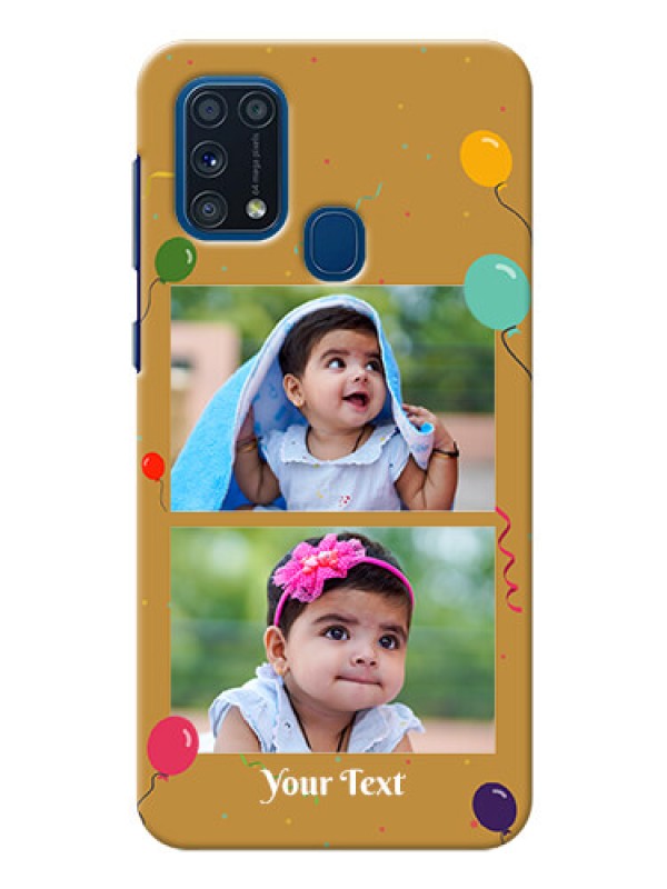 Custom Galaxy M31 Phone Covers: Image Holder with Birthday Celebrations Design