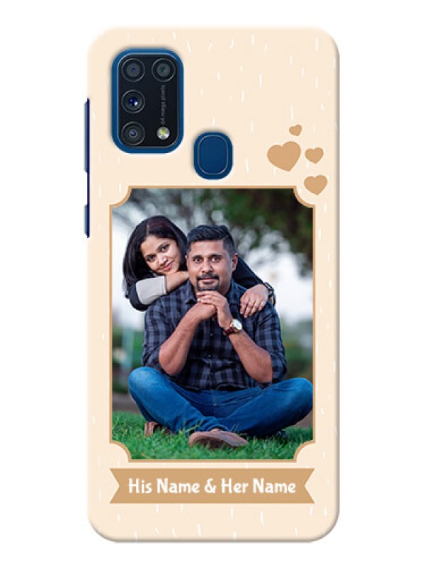 Custom Galaxy M31 mobile phone cases with confetti love design 