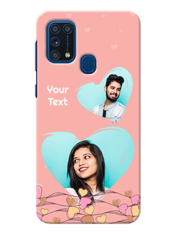 Custom Galaxy M31 customized phone cases: Love Doodle Design