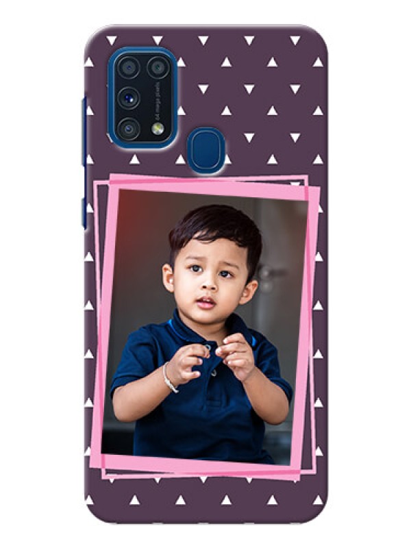 Custom Galaxy M31 Phone Cases: Triangle Pattern Dotted Design