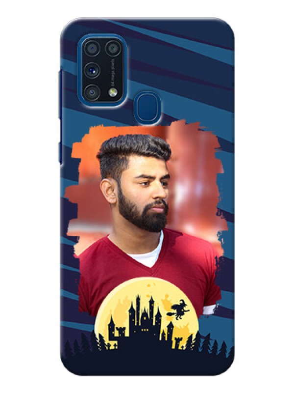 Custom Galaxy M31 Back Covers: Halloween Witch Design 