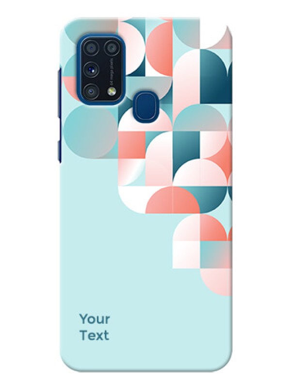 Custom Galaxy M31 Back Covers: Stylish Semi-circle Pattern Design