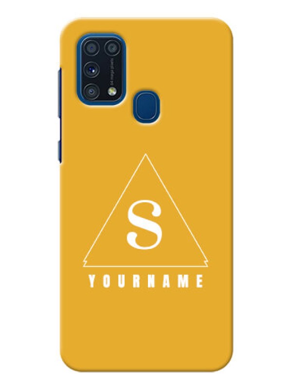 Custom Galaxy M31 Custom Mobile Case with simple triangle Design