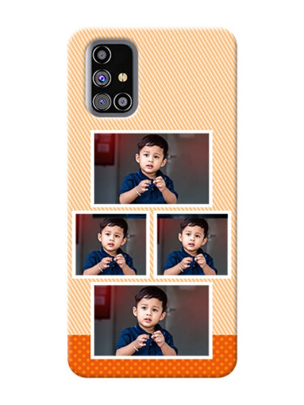 Custom Galaxy M31s Mobile Back Covers: Bulk Photos Upload Design