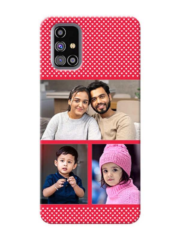 Custom Galaxy M31s mobile back covers online: Bulk Pic Upload Design
