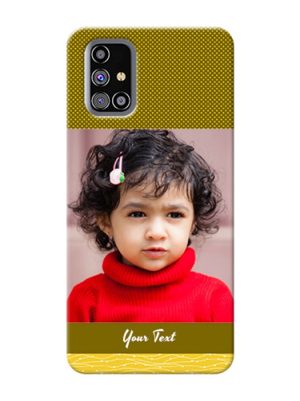 Custom Galaxy M31s custom mobile back covers: Simple Green Color Design