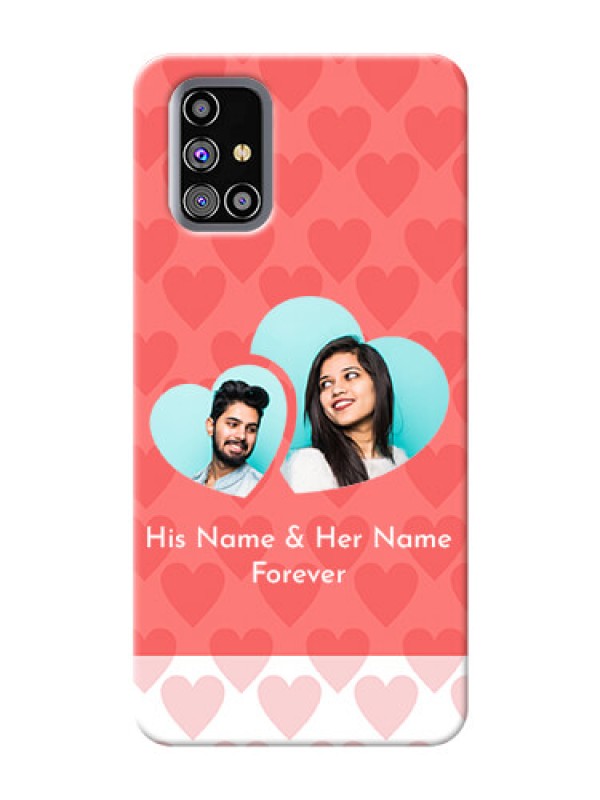 Custom Galaxy M31s personalized phone covers: Couple Pic Upload Design