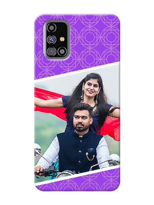 Custom Galaxy M31s mobile back covers online: violet Pattern Design