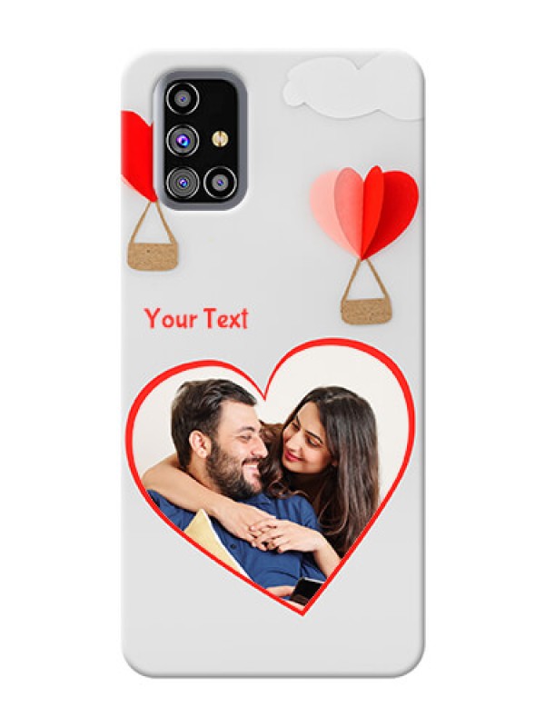 Custom Galaxy M31s Phone Covers: Parachute Love Design