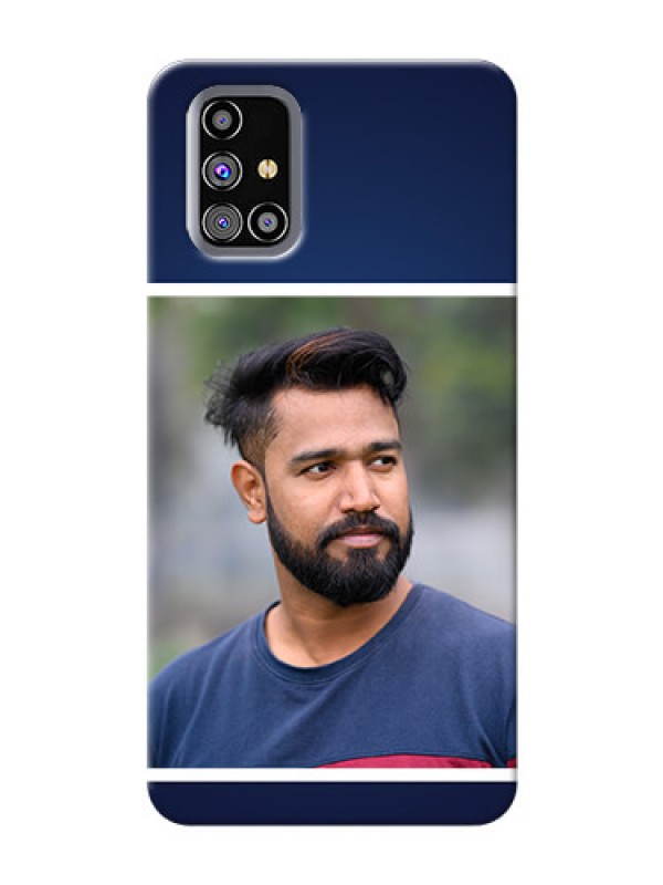 Custom Galaxy M31s Mobile Cases: Simple Royal Blue Design