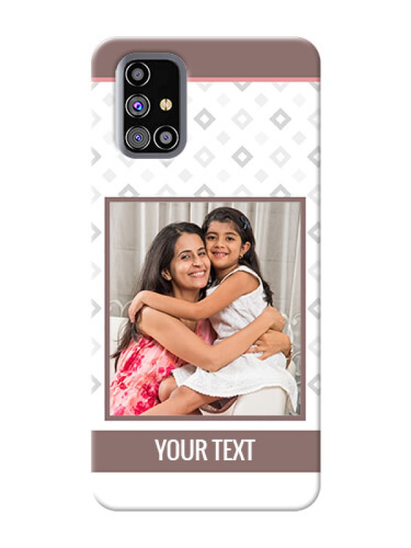 Custom Galaxy M31s custom back covers: Simple Diamond Design