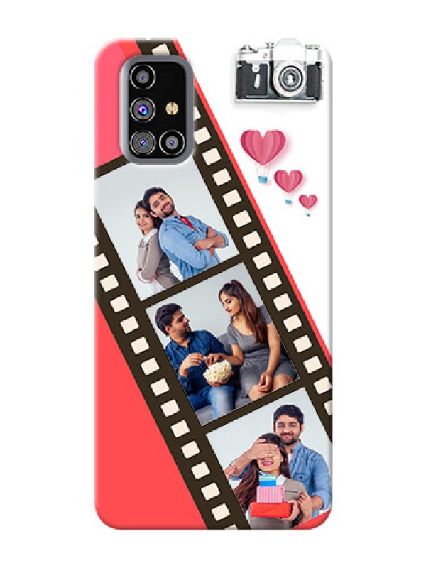 Custom Galaxy M31s custom phone covers: 3 Image Holder with Film Reel