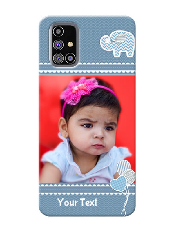 Custom Galaxy M31s Custom Phone Covers with Kids Pattern Design