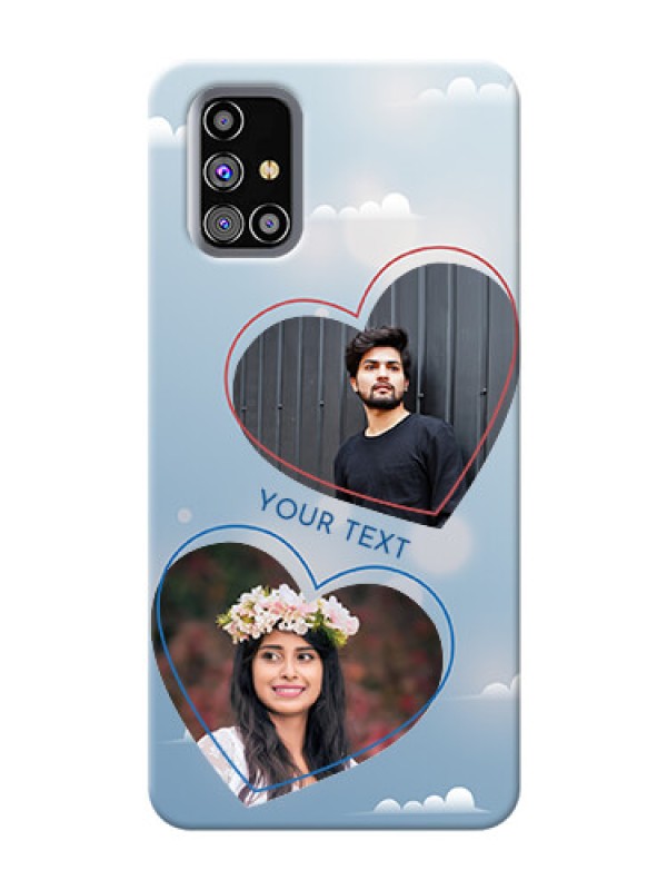 Custom Galaxy M31s Phone Cases: Blue Color Couple Design 