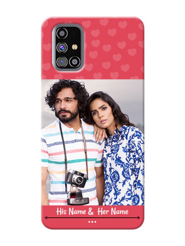 Custom Galaxy M31s Mobile Cases: Simple Love Design