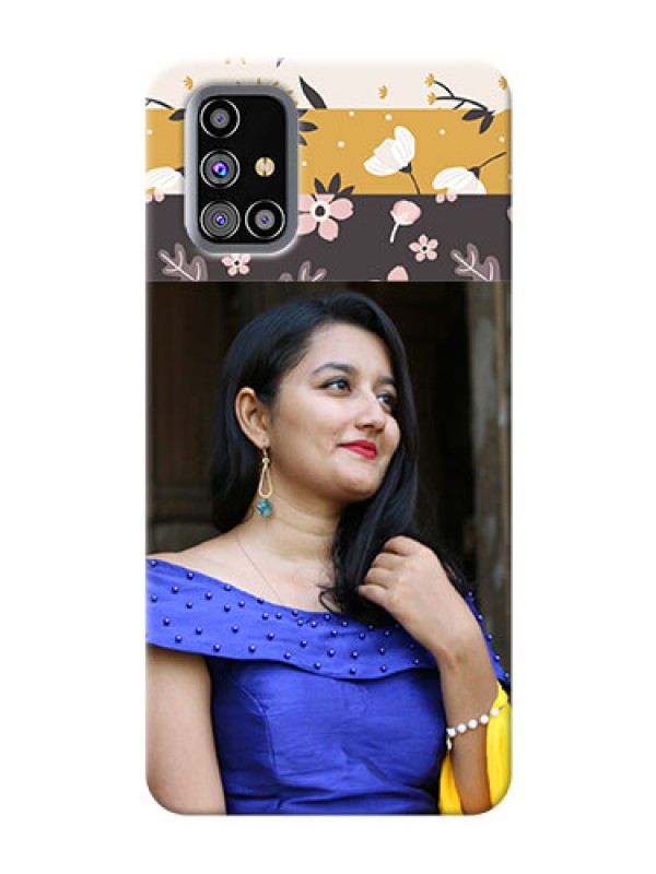 Custom Galaxy M31s mobile cases online: Stylish Floral Design