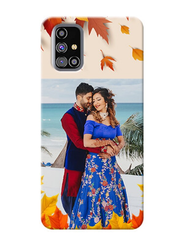 Custom Galaxy M31s Mobile Phone Cases: Autumn Maple Leaves Design