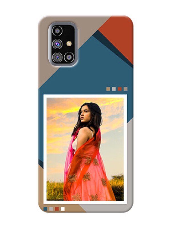 Custom Galaxy M31S Mobile Back Covers: Retro color pallet Design