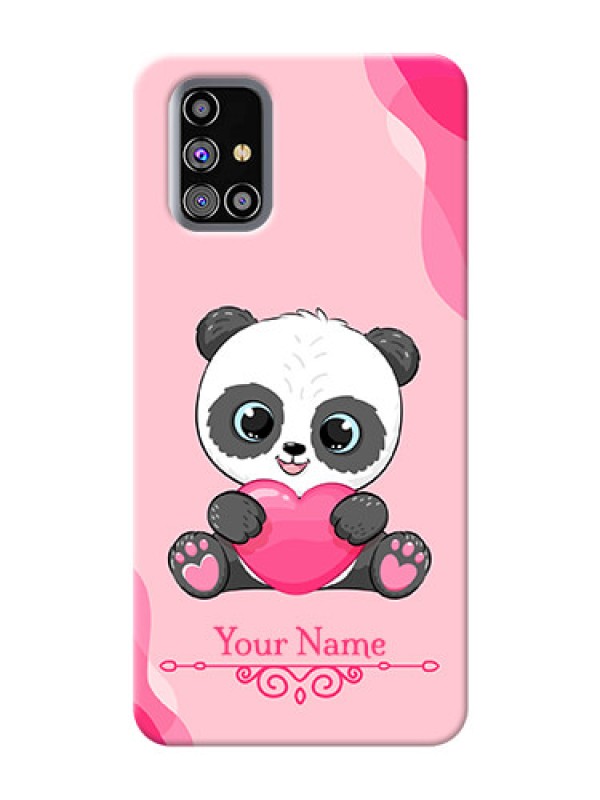 Custom Galaxy M31S Mobile Back Covers: Cute Panda Design