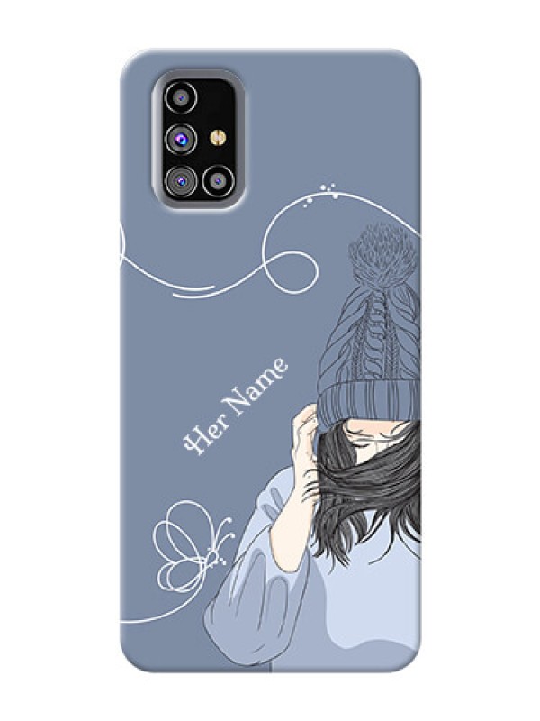 Custom Galaxy M31S Custom Mobile Case with Girl in winter outfit Design