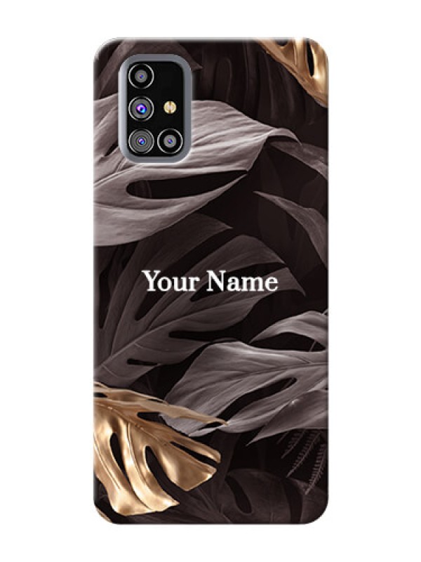 Custom Galaxy M31S Mobile Back Covers: Wild Leaves digital paint Design
