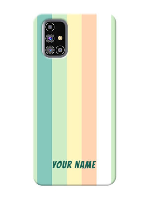 Custom Galaxy M31S Back Covers: Multi-colour Stripes Design