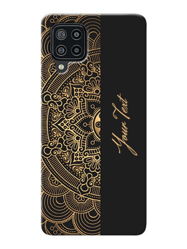 Custom Galaxy M32 4G Prime Edition Back Covers: Mandala art with custom text Design