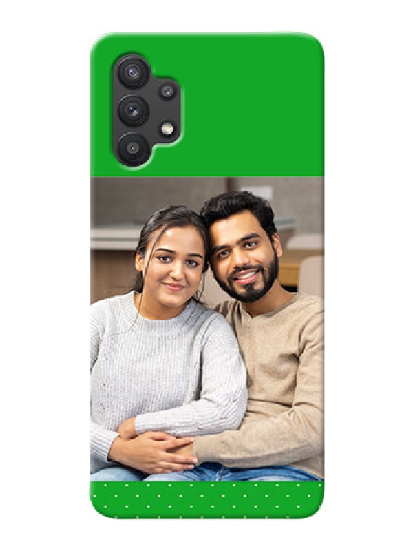 Custom Galaxy M32 5G Personalised mobile covers: Green Pattern Design