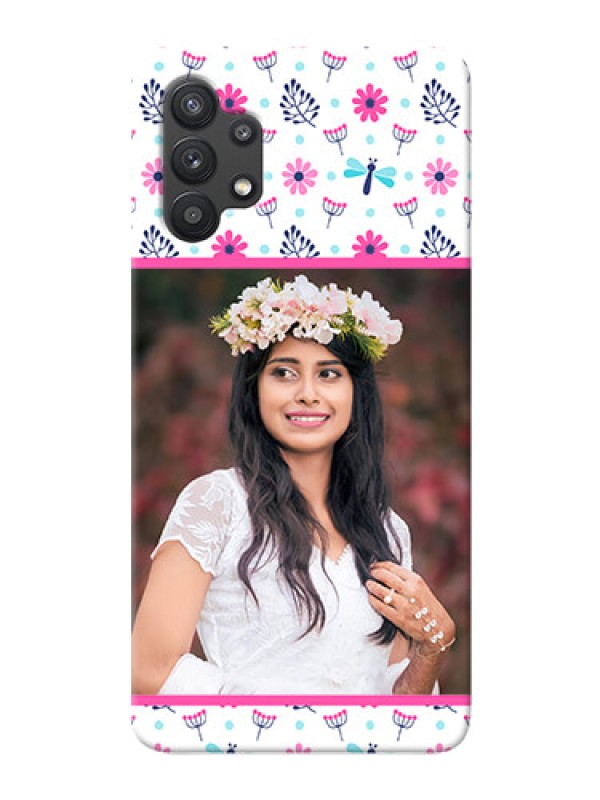 Custom Galaxy M32 5G Mobile Covers: Colorful Flower Design