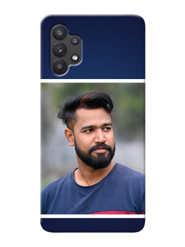 Custom Galaxy M32 5G Mobile Cases: Simple Royal Blue Design