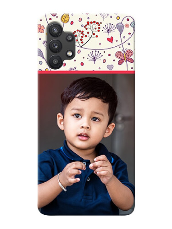 Custom Galaxy M32 5G phone back covers: Premium Floral Design