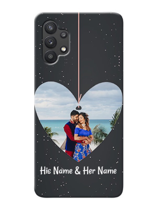 Custom Galaxy M32 5G custom phone cases: Hanging Heart Design