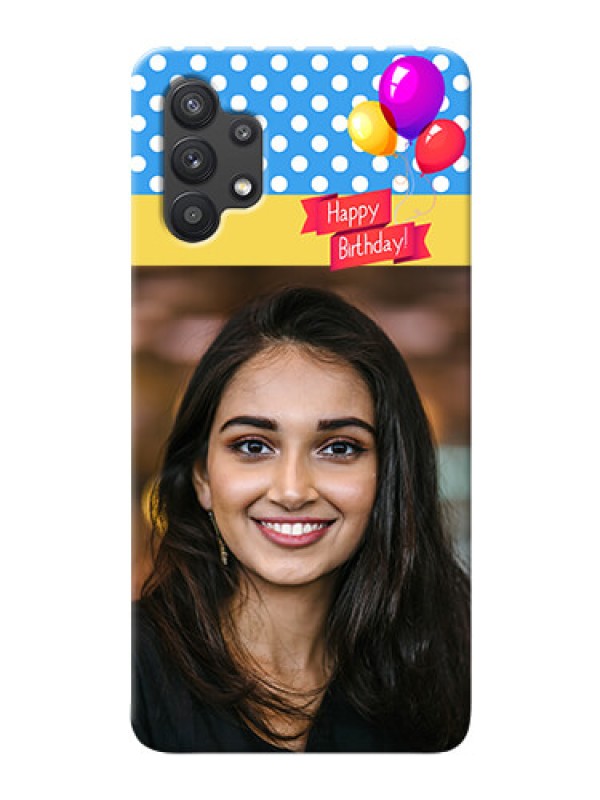 Custom Galaxy M32 5G custom mobile back covers: Happy Birthday Design