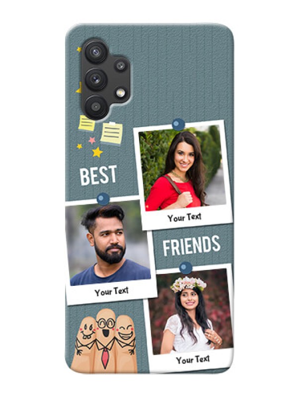 Custom Galaxy M32 5G Mobile Cases: Sticky Frames and Friendship Design