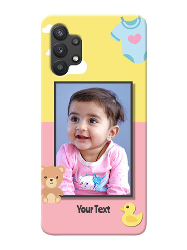 Custom Galaxy M32 5G Back Covers: Kids 2 Color Design