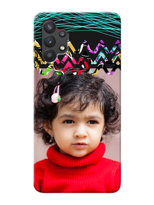 Custom Galaxy M32 5G personalized phone covers: Neon Abstract Design