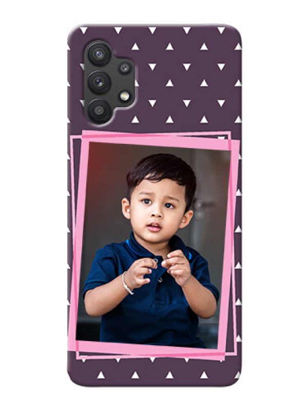 Custom Galaxy M32 5G Phone Cases: Triangle Pattern Dotted Design