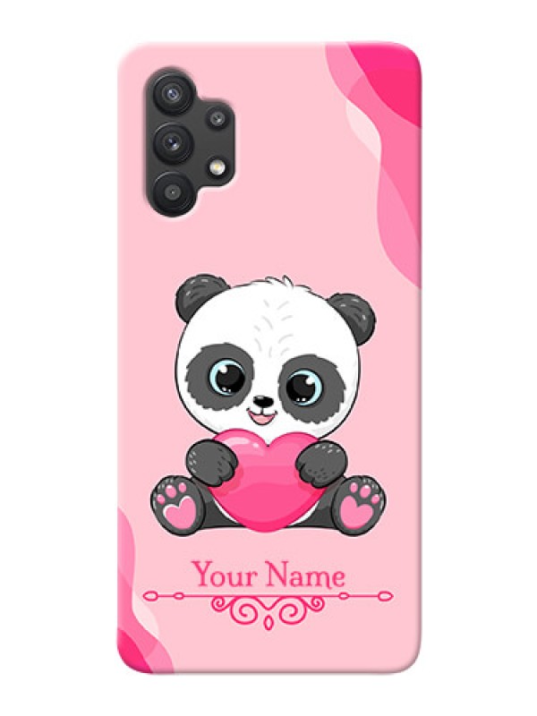 Custom Galaxy M32 5G Mobile Back Covers: Cute Panda Design