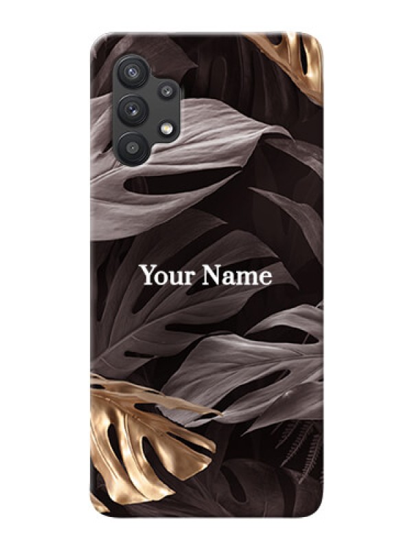 Custom Galaxy M32 5G Mobile Back Covers: Wild Leaves digital paint Design