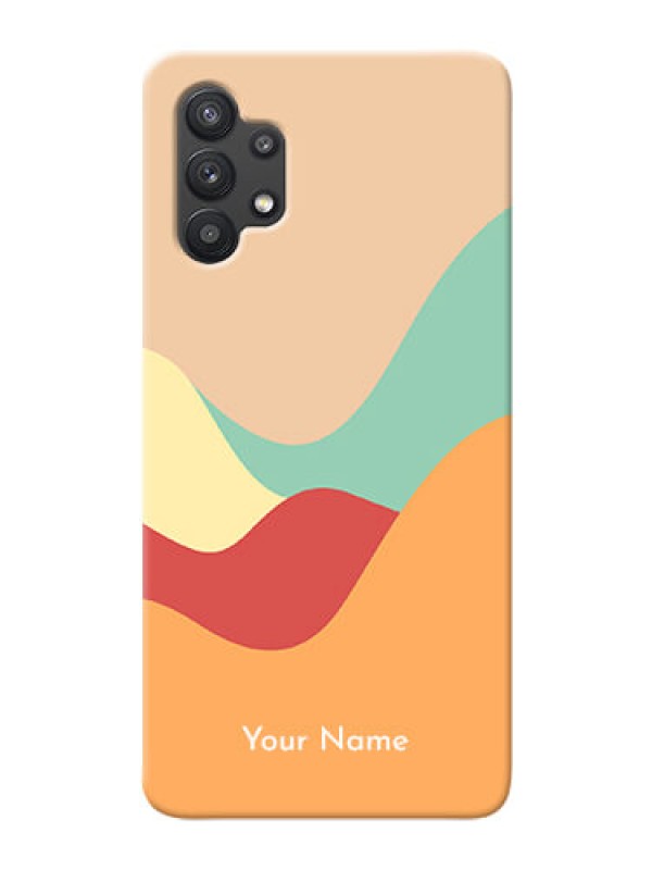 Custom Galaxy M32 5G Custom Mobile Case with Ocean Waves Multi-colour Design