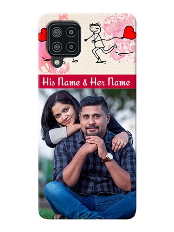 Custom Galaxy M32 phone back covers: You and Me Case Design